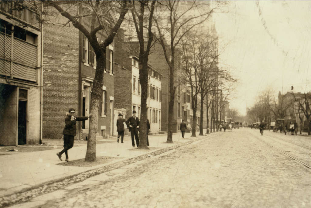 Lewis Hine, View of Red Light District on C. Street, N.W., near 13th,