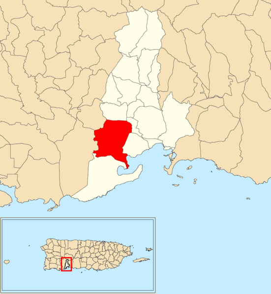 Map of Barrio Indios, Guayanilla