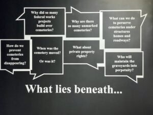 What lies beneath exhibit panel