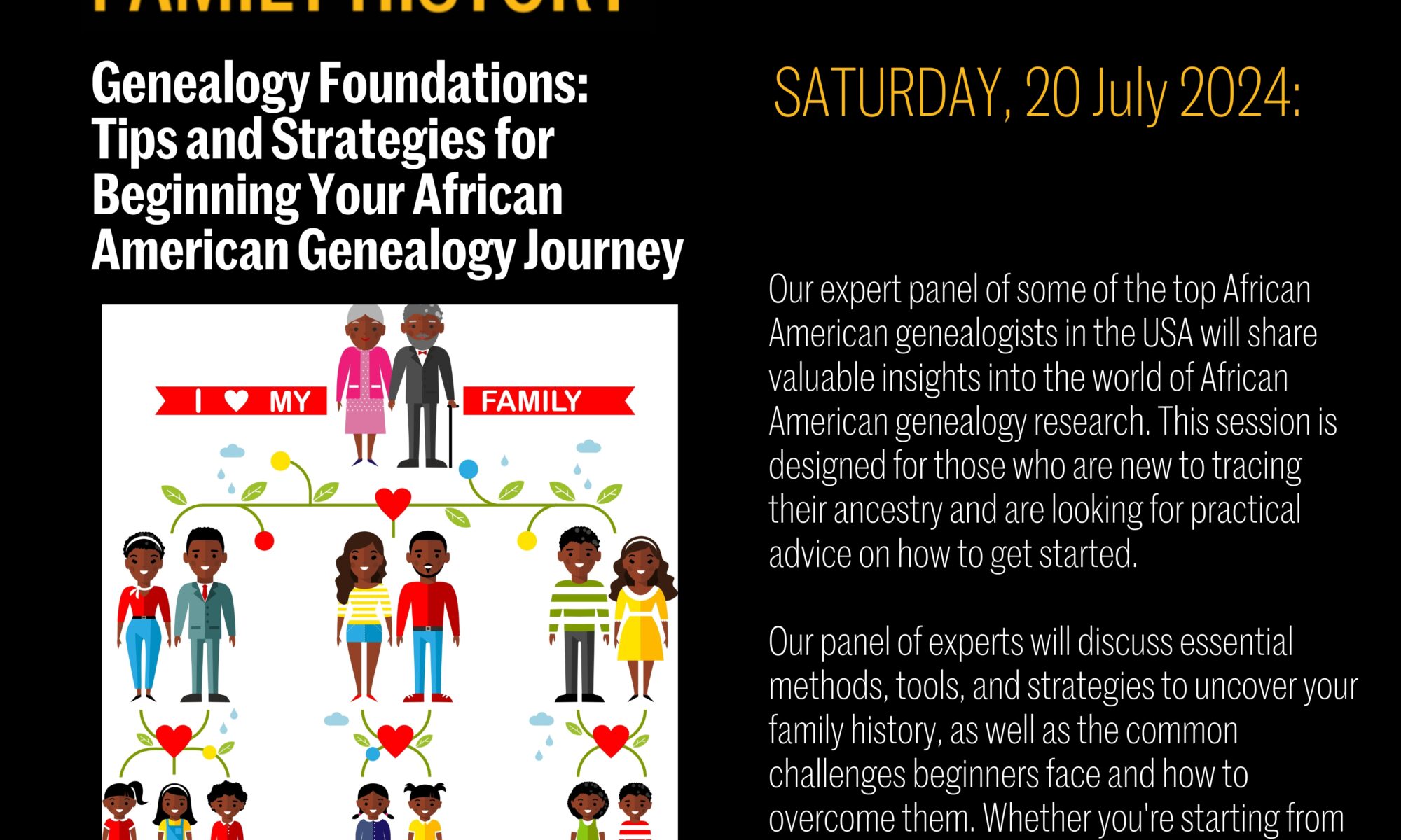 Genealogy Foundations flyer