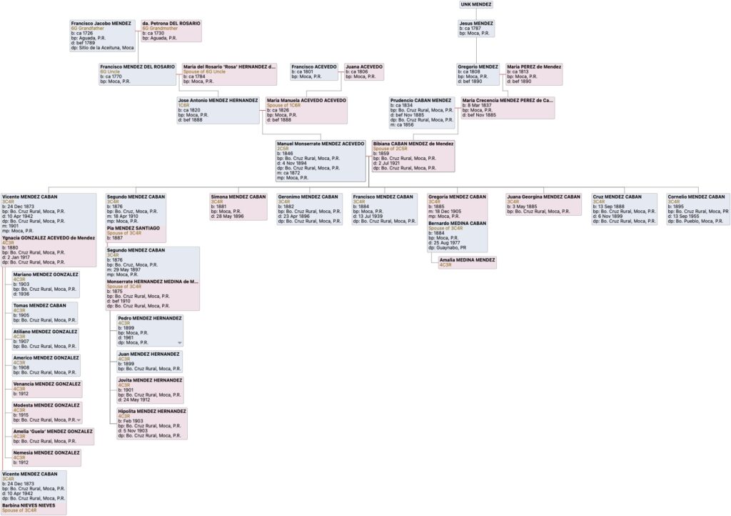 Bibiana Caban Mendez Family Tree